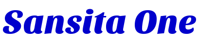 Sansita One шрифт